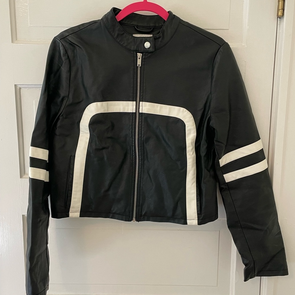 Black leather jacket from Urban Outfitters